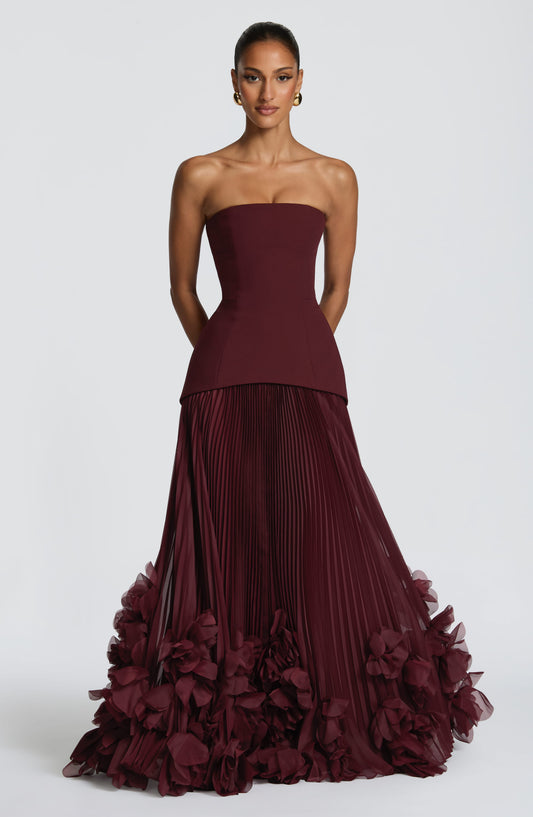 Seraphina Gown - Cherry Lacquer Dress XS Babyboo Fashion Premium Exclusive Design